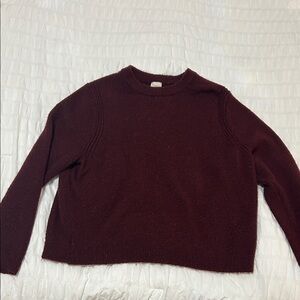 Women’s Elegant Burgundy Sweater